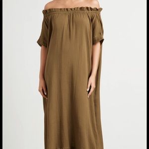 Mikoh Gauze Off the shoulder coverup/dress Size L/3